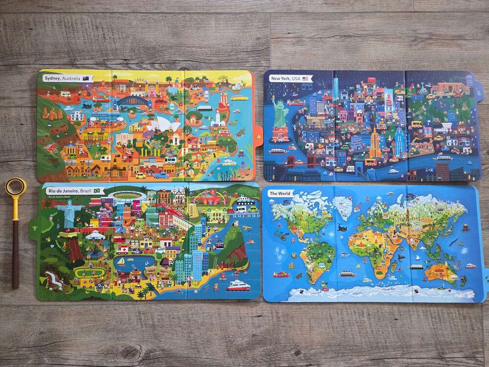 Osmo Detective Agency Replacement Maps Set Magnifying Glass Search Find Game